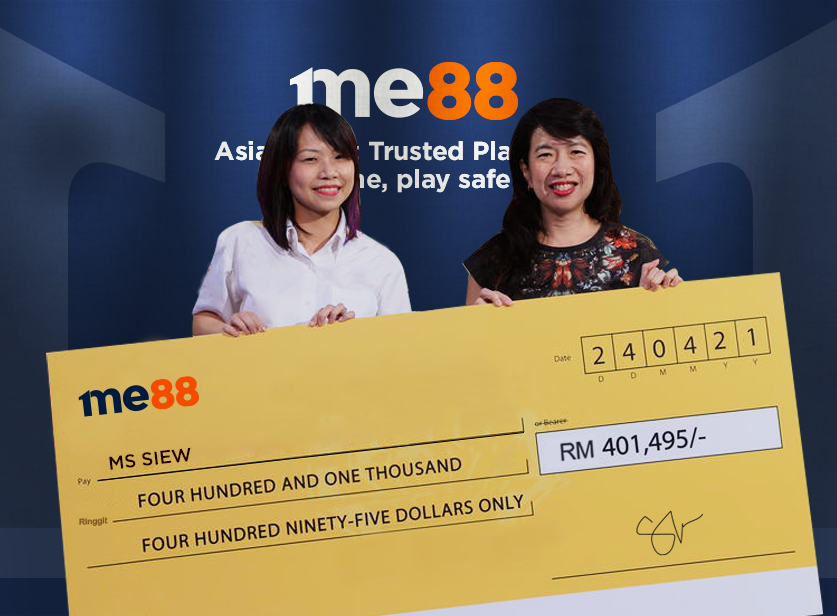 Michael:要做VIP就一定要选me88!我在赢得RM 401,495的同时成功升级,差点就要泪崩了!